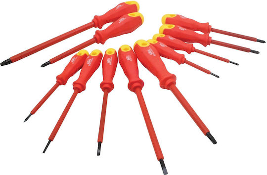 Satra Schraubendreher-Set mit Spitzen Cr-v Magnetisch 11 Stück