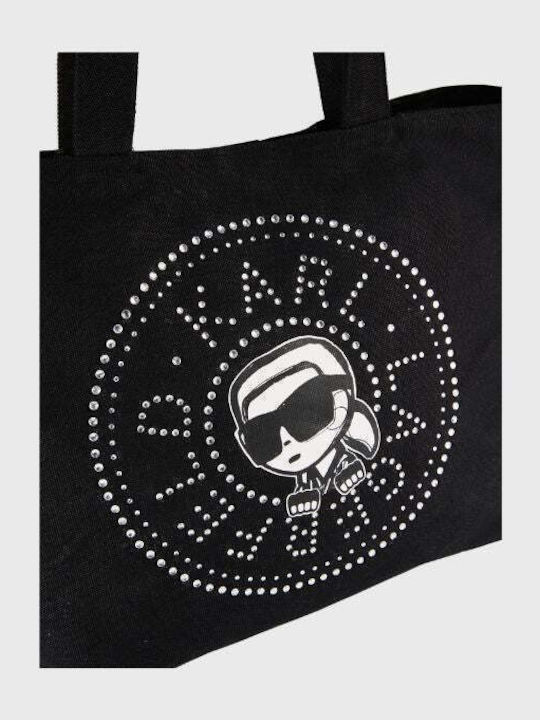 Ikon Circle Genti Dama Shopper De Umar Din Material Negru