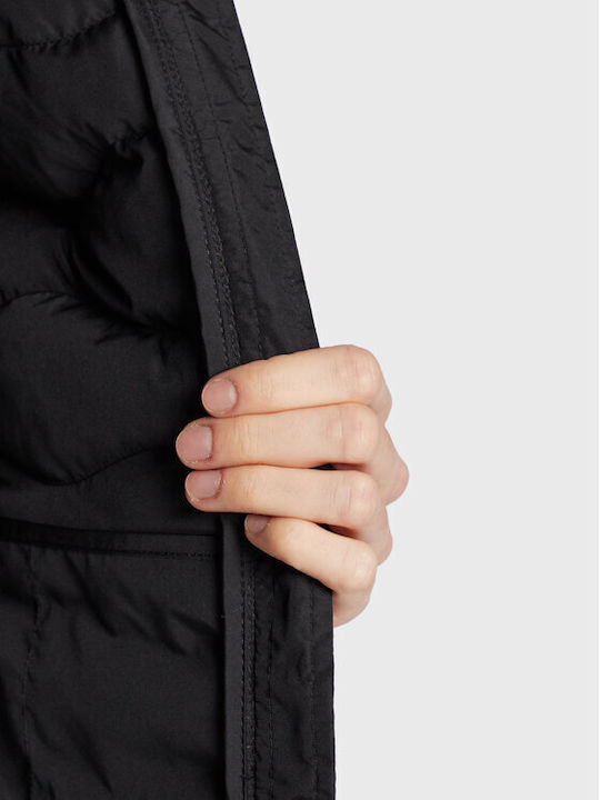 Short Women's Jacket for Winter Black