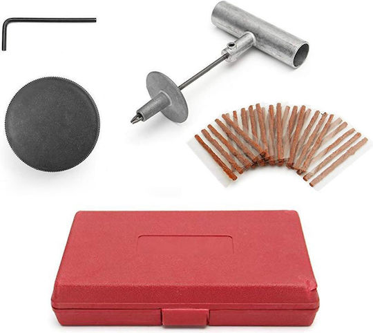 Quick Tire Repair Kit 20 Pieces Storage Box Red 30x20x6 Cm