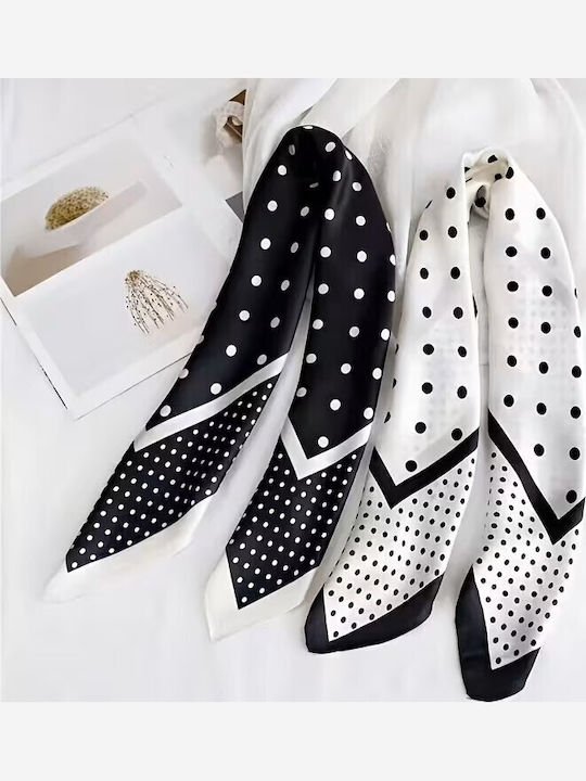 By Queen Retro Chic Elegance Seidenstola Polka Dots