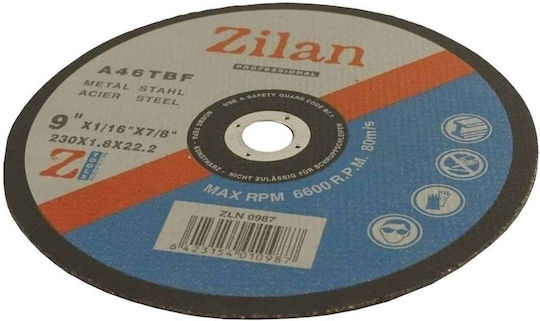 Диск за рязане Метал 230x1.8x22.2мм Zln 0987