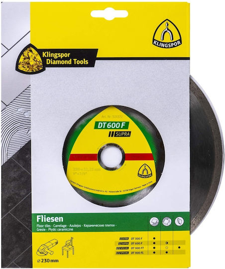 Klingspor Dt 600 F Supra Disc De Tăiere Cu Diamant 230x22.23mm Ext 325372
