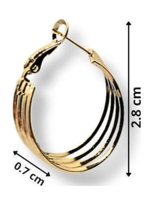 Vergoldete Ohrhänger Ringe