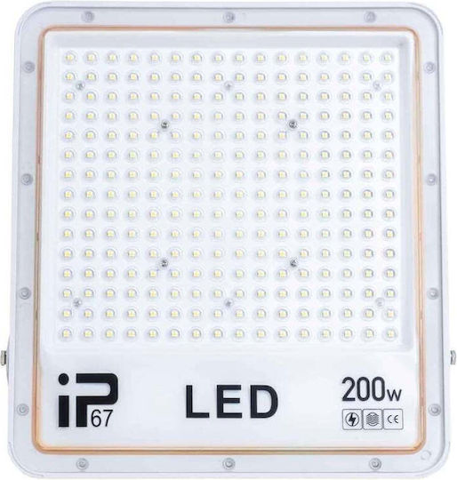 Светодиоден Прожектор 200W Студено Бяло 6000K IP66