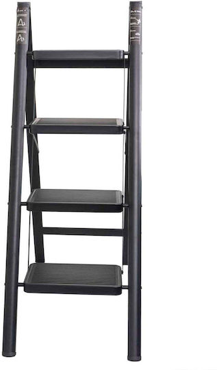 Scară Metalică Rabatabilă 4 Trepte Max 150kg Zts 8184