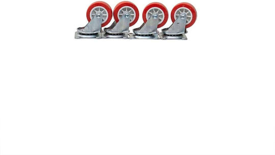 Set 4 Drehende Räder Gummiwalzen 1,5 Zoll Z-tools Zts 8138