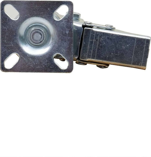 Möbelrad Gummirad Drehend mit Bremse 2 Zoll Blau Z-tools Zts 8118