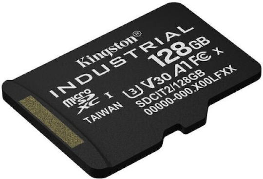 Kingston Industrielle microSDHC 128GB Klasse 10 A1 Pslc + SD Adapter