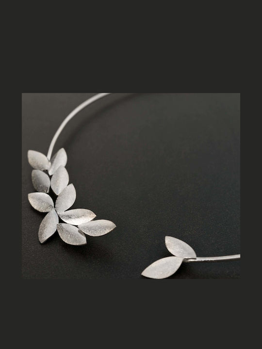 Choker Frunze De Măslin Argint 925 Handmade