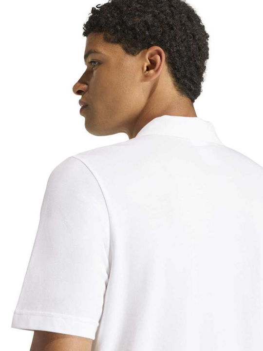 M Pique Polo Short Sleeve White Blouse