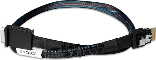 Кабел Icydock Slimsas 4i към Oculink 4i Cable PCIe 4.0 0.5m
