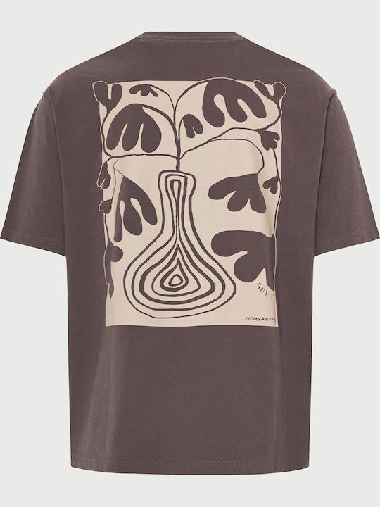 Funky Buddha T-shirt Μπορντό