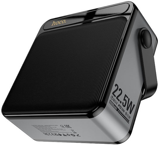Hoco J161 Baterie Externă 80000mAh 22.5W cu 2 Porturi USB-A și Port USB-C Negru