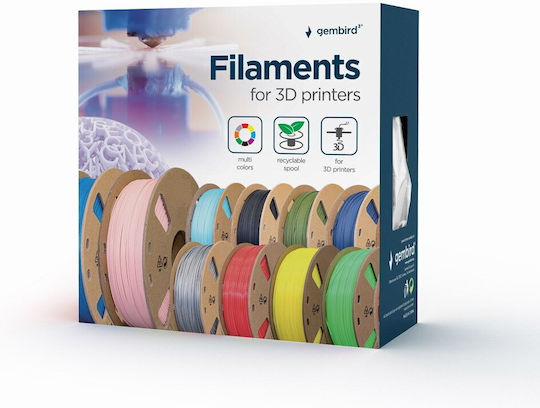 Gembird ASA 3D Printer Filament 1.75mm Μαύρο 1kg