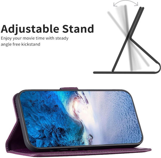 Binfen Seria 12 Wallet Piele Violet Galaxy A56