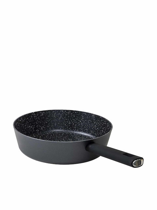 Tigaie din Aluminiu cu Capac cu Strat din Piatră 28cm