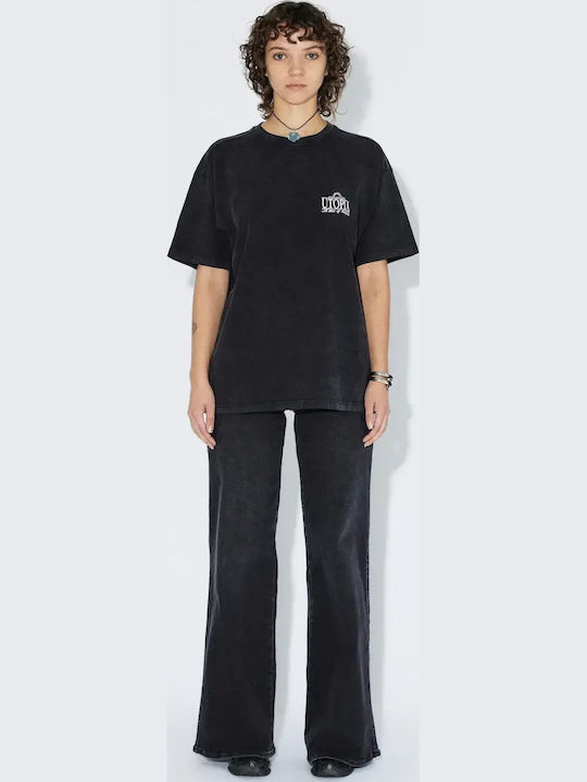 T-shirt Washed Black Utopia 2411115-BG4-004
