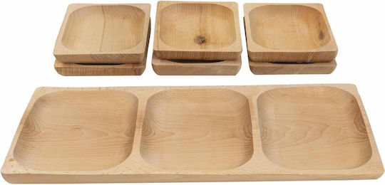 Plăci De Servire Lemn 50x24x2.5cm 7 Bucăți Plăci De Servire Lemn 50x24x2.5cm 7 Bucăți