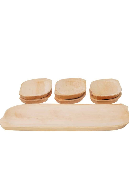 Plăci De Servire Din Lemn 50x20x2.5cm 7 Bucăți