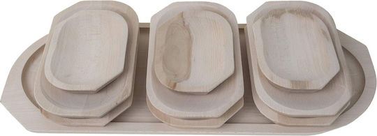 Servierplatten Käse Hölzernes 60x26x2.5cm 10Stücke