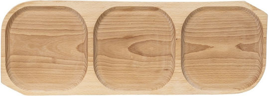 Servierplatte Hölzernes 60x21x2,5cm 7 Stück