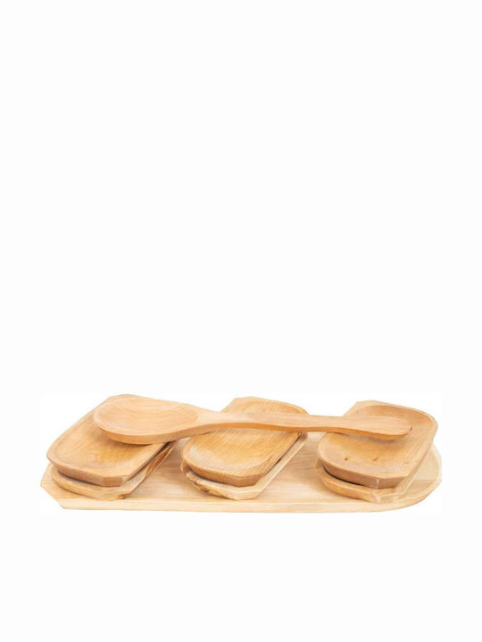 Servierplatten Käse Hölzernes 60x23x2.5cm 7 Stück