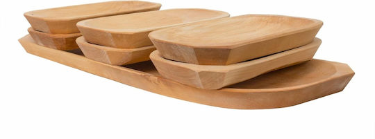 Servierplatten Käse Hölzernes 60x23,5x2,5cm 7 Stück