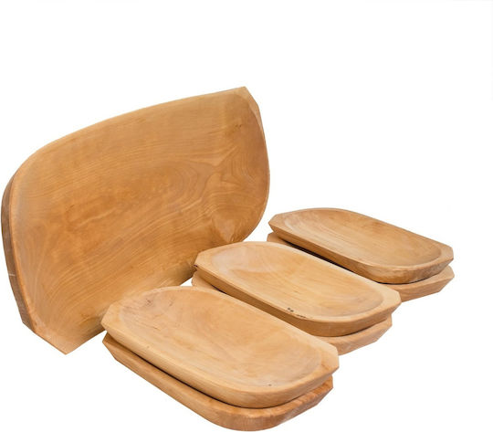 Servierplatten Käse Hölzernes 60x23,5x2,5cm 7 Stück