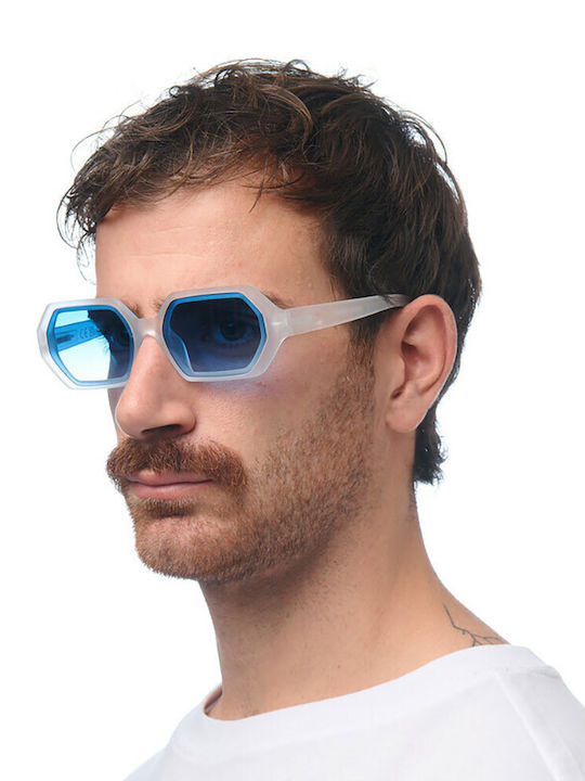 Okkia Andrea Unisex Sunglasses with White Frame OK022-TCL