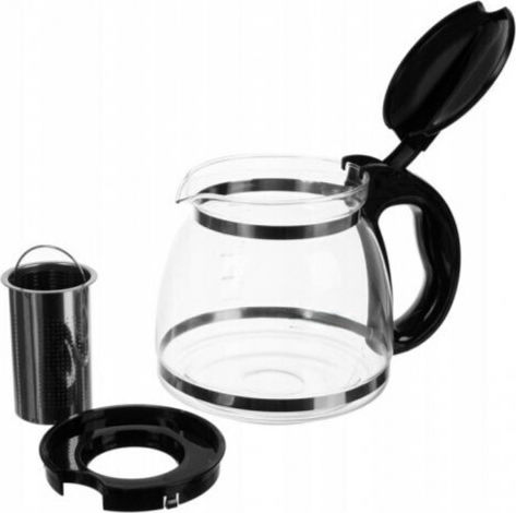 Ceainic cu Filtru din Sticlă Gri 2000ml