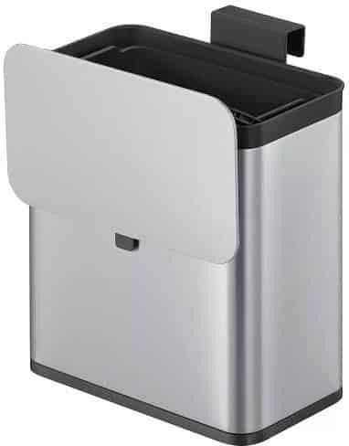 Eko Eko Waste Bin for Cabinet Made of Inox Steel with Oscillating Lid Grey 7L