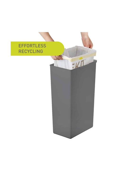 Eko Plastic Waste Bin with Photocell Gray 40lt