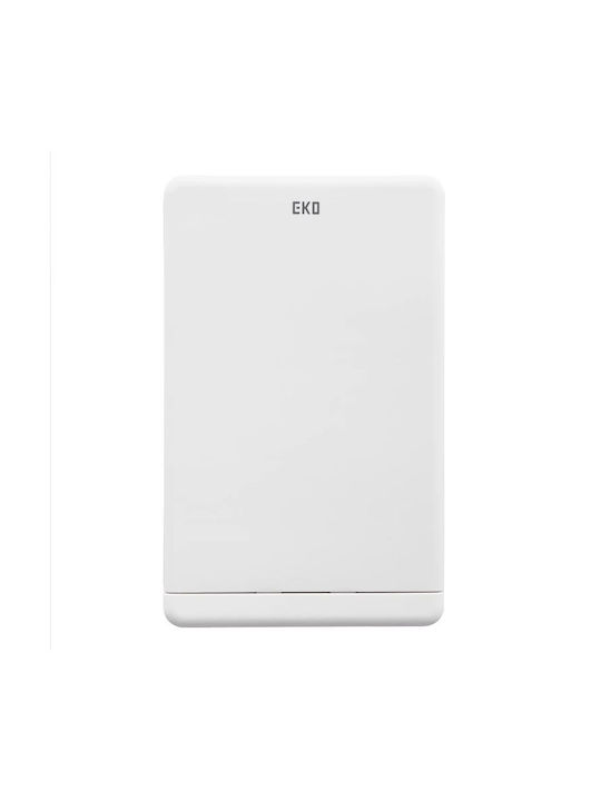 Eko Plastic Waste Bin with Photocell White 40lt