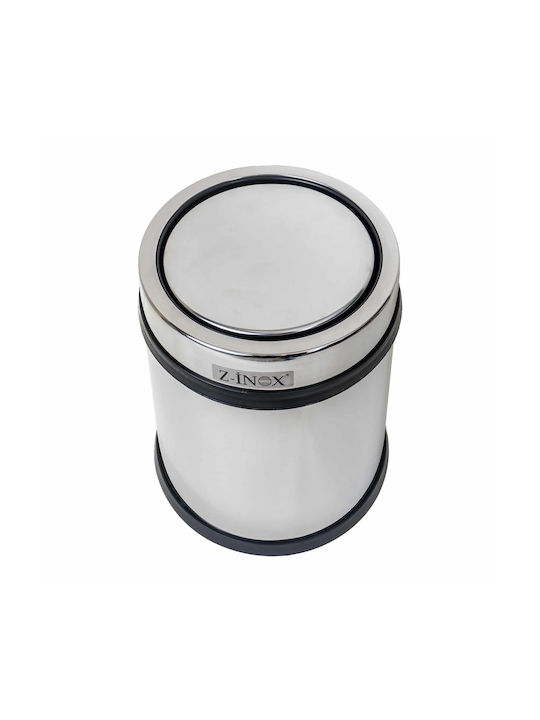 Foxmag24 Mülleimer aus Inox in Grau 11lt