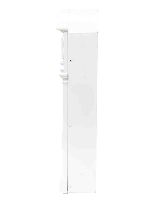 Outdoor Metallic Mailbox In White Colour 41x26x9cm