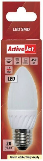 Active Jet Bec LED 5W Pentru Dulie E27 Alb Cald 450 Lumen