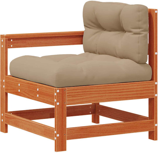 Garten- und Outdoor-Möbelset für Wohnzimmer 6 Stück Braune mit Kissen