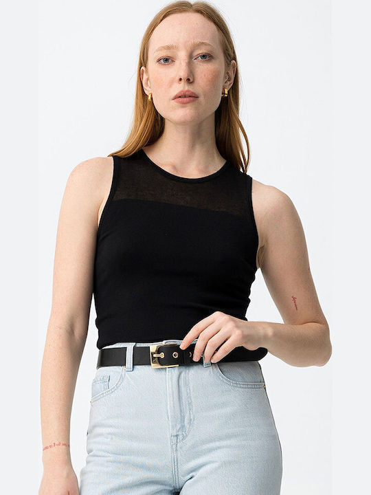 Tiffosi Bluza Damă Fără Mâneci Neagră