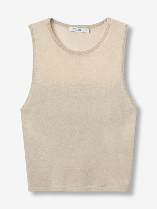 Tiffosi Bluza Damă Fără Mâneci Bej