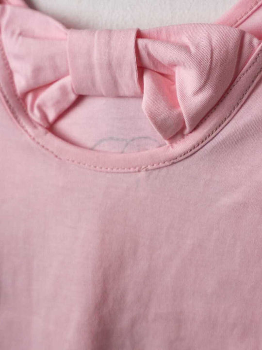 Nek Kids Wear Kids Set with Leggings Summer 2 Pieces Pink-Fuchsia