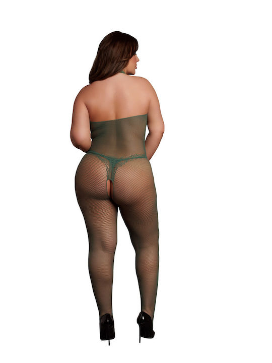Διχτυωτό Bodystocking Δαντέλα Queen Size Xl-4xl Le Desir