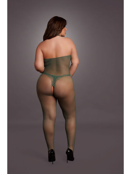 Διχτυωτό Bodystocking Δαντέλα Queen Size Xl-4xl Le Desir