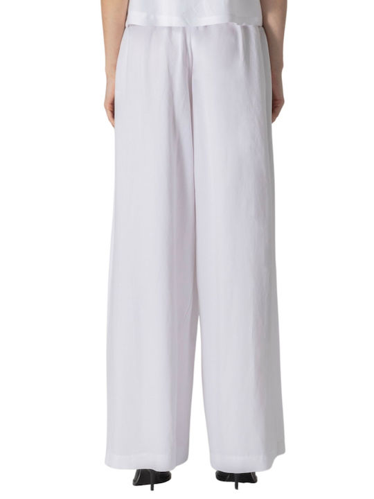 Pantaloni Dama Tesatura Alb Diavlos