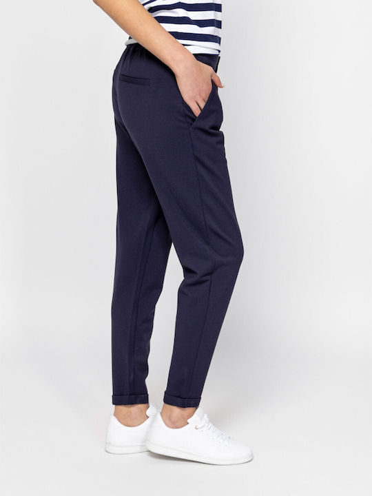 Damen Stoffhose Navy