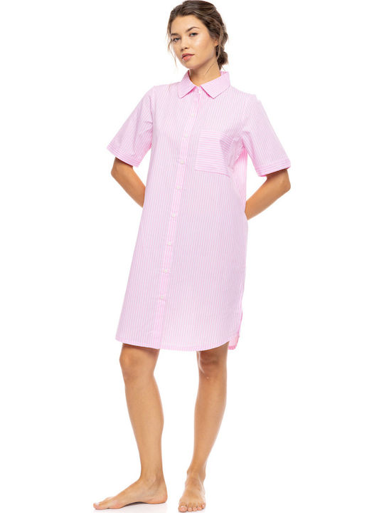 Pink Label Καλοκαιρινό Γυναικείο Νυχτικό Blue Cloud Pink Label Καλοκαιρινό Γυναικείο Νυχτικό Blue Cloud