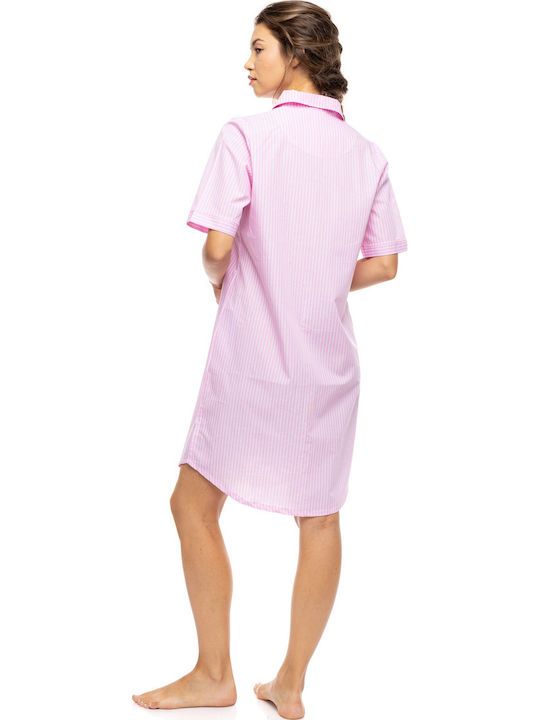 Pink Label Sommerliches Damen-Nachthemd Blue Cloud