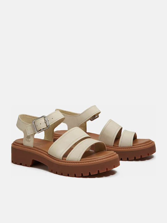 Timberland Δερμάτινα Σανδάλια Μπεζ