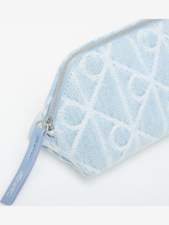 Toiletry Bag Denim Emblem Aop Lv04f1175g Denim Jqd Light Wash