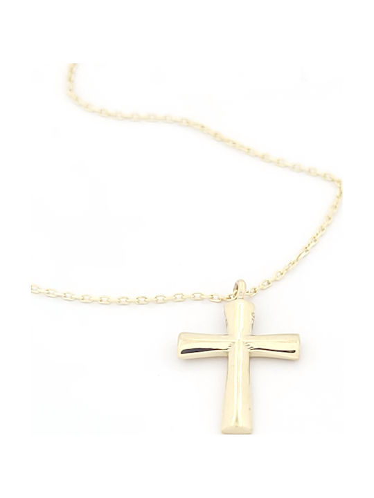 Women's Gold Cross 9K with Chain